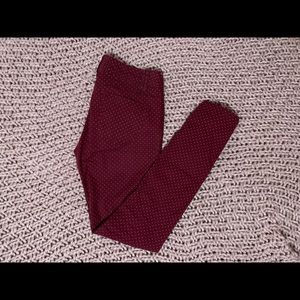 Polka dot skinny jeans